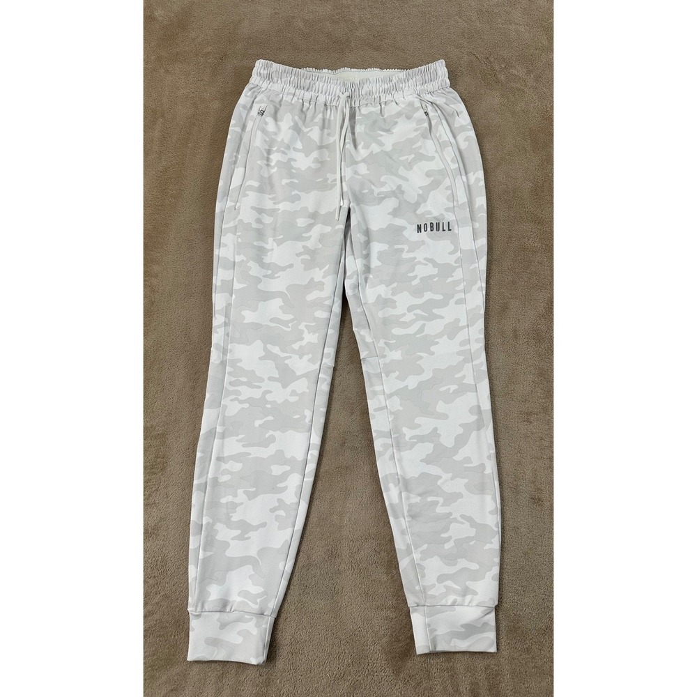 NOBULL Joggers Women's Size M Gray Camo Training‎ Sweatpants Drawstring